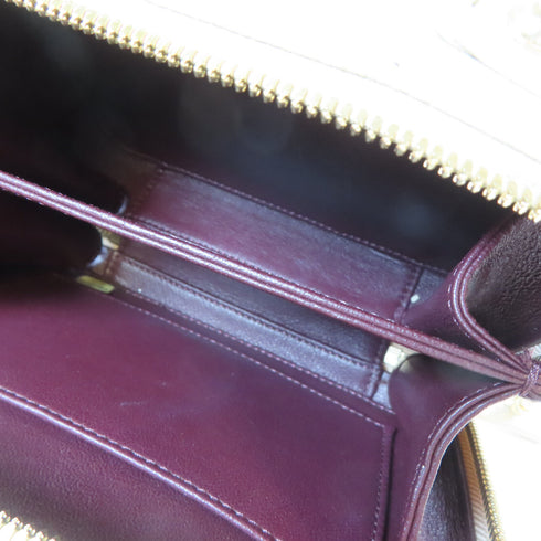 CHANEL CC GHW Vanity Case Shoulder Bag A93342 Caviar Leather White