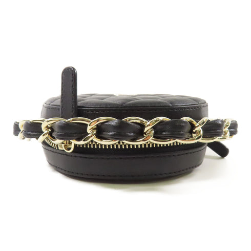 CHANEL CC GHW Handbag Lambskin Leather Black