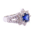 FINE JEWELRY 1.032ct Sapphire 0.91ct Diamond Ring US#6.25 PT900 Platinum