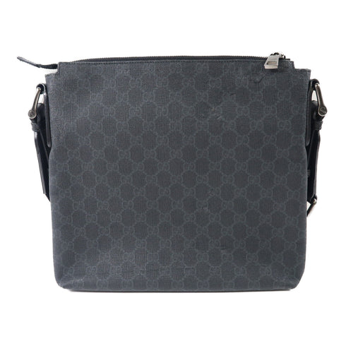 GUCCI GG SHW Shoulder Bag PVC Coated Canvas 322279 Black