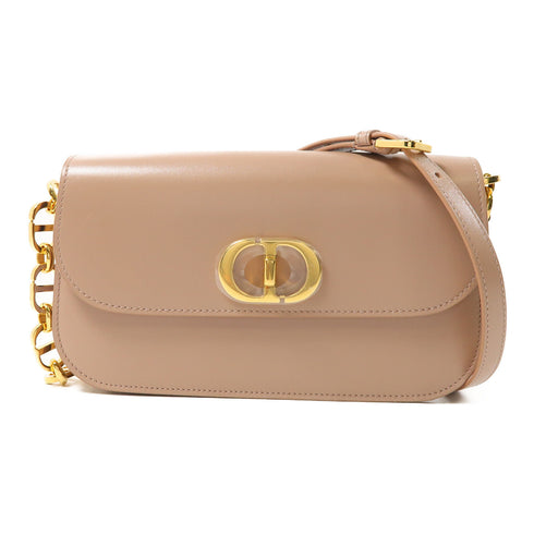 Christian Dior CD GHW Montaigne Avenue Shoulder Bag Calfskin Leather Pink