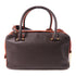 Delvaux Cool Box 2 Way Shoulder Bag Calfskin Leather Brown