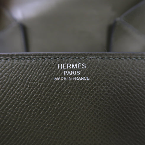 HERMES PHW Della Cavalleria Mini Shoulder Bag Epsom Leather Vert De Gris