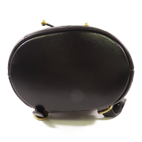 CHANEL CC GHW Backpack Calfskin Leather Black