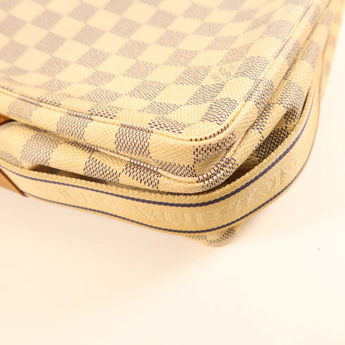 LOUIS VUITTON LV GHW Naviglio Crossbody Shoulder Bag N51189 Damier Azur