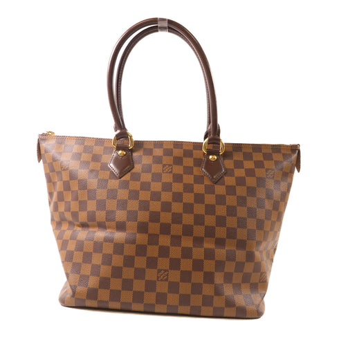 LOUIS VUITTON LV GHW Saleya MM Shoulder Tote Bag N51182 Damier Brown