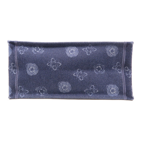 Christian Dior CD Book Tote Handbag Canvas Blue