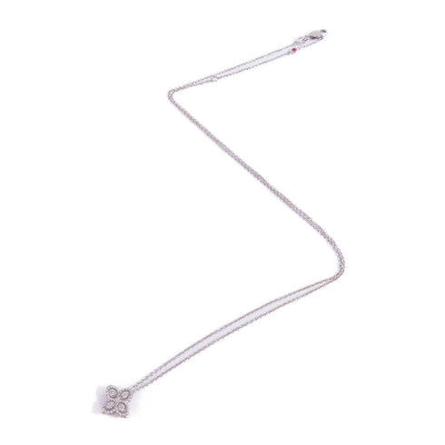 JEWELRY Diamond Necklace 18K White Gold v4