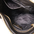 PRADA GHW Shoulder Bag Calfskin Leather Black
