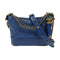 CHANEL Quilted CC GHW/SHW Gabrielle Small Chain Shoulder Bag Calfskin Blue