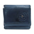CHANEL CC SHW Camellia Fold Wallet Calfskin Leather Blue