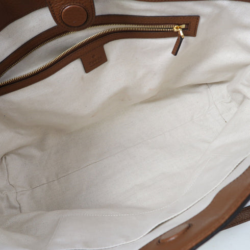 GUCCI GG Shoulder Tote Bag 631685 Denim/Leather Blue