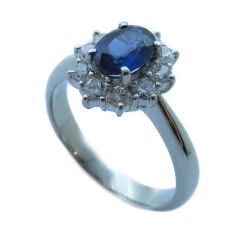 FINE JEWELRY 0.43ct/0.87ct Diamond Ring Platinum PT900 US#6.25