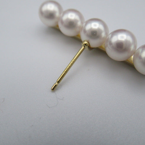 TASAKI Pearl Earrings 18K Yellow Gold