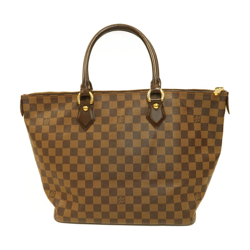 LOUIS VUITTON LV GHW Saleya MM Shoulder Bag Damier 128593 Brown