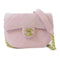 CHANEL Quilted CC GHW Shoulder Crossbody Bag Calfskin Leather Pink