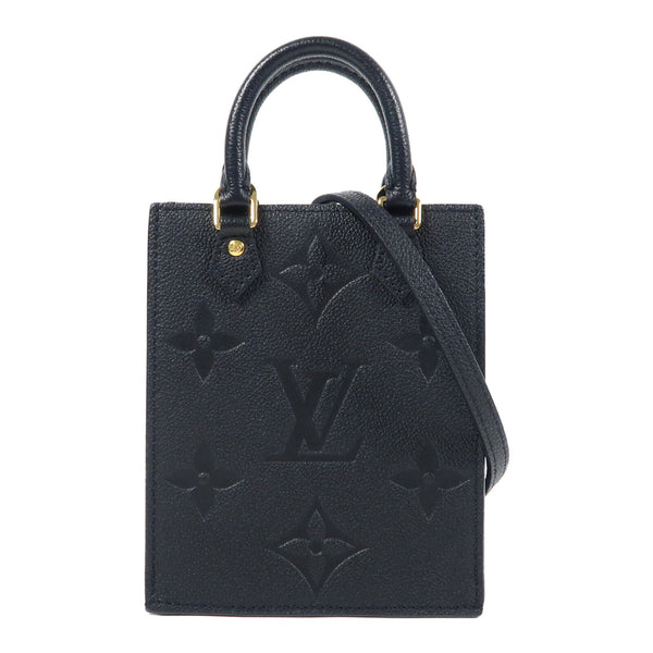 LOUIS VUITTON LV GHW Petit Sac Plat 2Way Shoulder Bag M81417 Monogram Empreinte