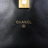 CHANEL Quilted CC GHW Chain Shoulder Bag Calfskin Leather Black v5