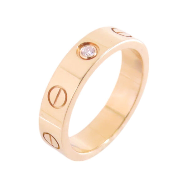 CARTIER 1 Diamond Love Ring B4050700 Cartier#47 US#4 18K Rose Gold