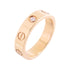 CARTIER 1 Diamond Love Ring B4050700 Cartier#47 US#4 18K Rose Gold