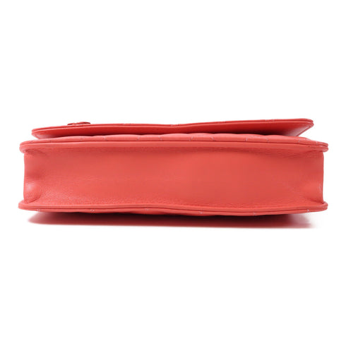 CHANEL CC GHW WOC Wallet On Chain Shoulder Bag Lambskin Leather Pink