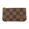 LOUIS VUITTON LV GHW Key Pouch Coin Case Purse N62658 Damier Ebene Brown