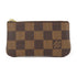 LOUIS VUITTON LV GHW Key Pouch Coin Case Purse N62658 Damier Ebene Brown
