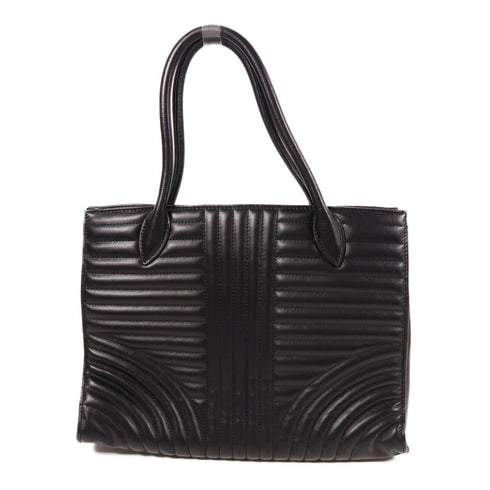 PRADA SHW 2 Way Shoulder Bag Handbag 1BA165 Calfskin Leather Black