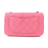 CHANEL Quilted CC GHW Mini Classic 20 Chain Shoulder Bag Lambskin Leather Pink