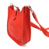 HERMES PHW Evelyne TPM Shoulder Bag Taurillon Clemence Leather Rouge Vif Red
