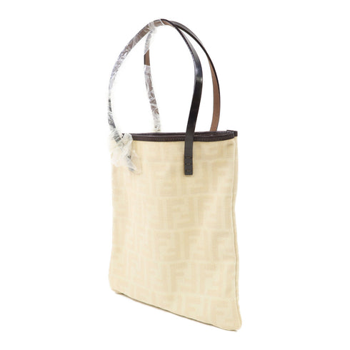 FENDI Hand Bag/Tote Bag Canvas Beige