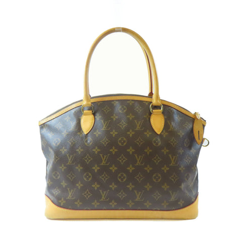 LOUIS VUITTON LV GHW Lockit Horizontal Shoulder Handbag M40104 Monogram Brown