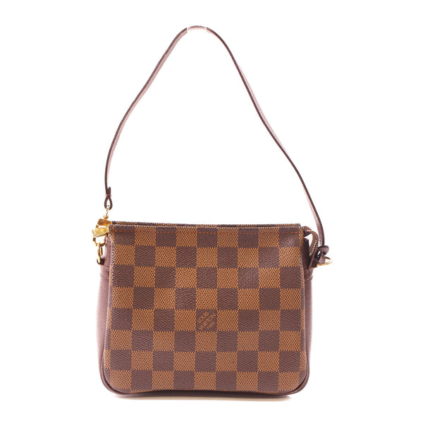 LOUIS VUITTON LV GHW Trousse Makeup Accessory Pouch Handbag N51982 Damier Brown v1