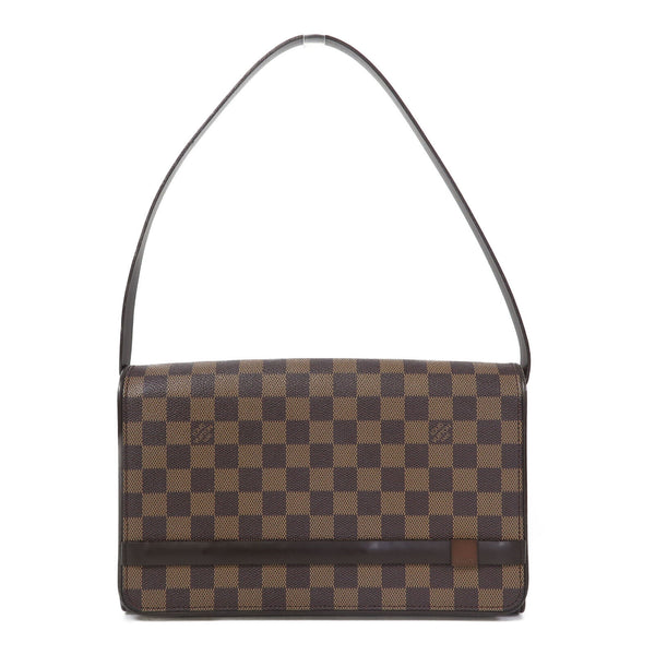LOUIS VUITTON LV Tribeca Ron Shoulder Bag N51160 Damier Ebene Brown