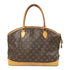 LOUIS VUITTON LV GHW Lockit Horizontal Hand Bag/Tote Bag M40104 Monogram Brown