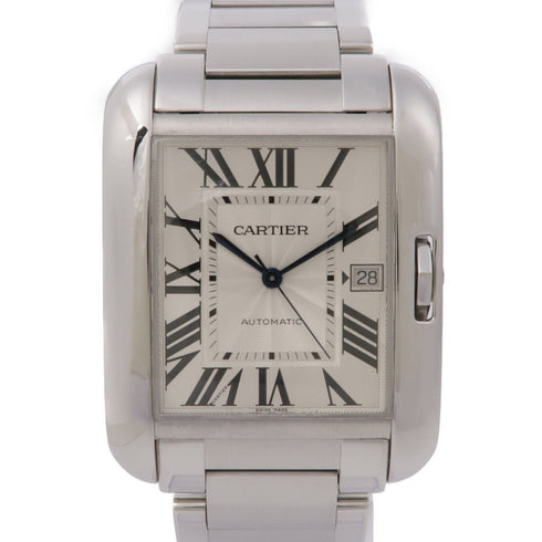 CARTIER Tank Anglaise W5310008 Automatic Watch Stainless Steel Silver