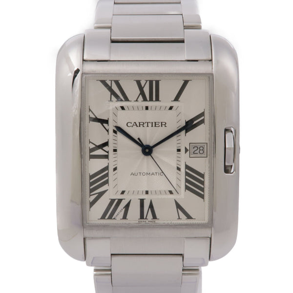 CARTIER Tank Anglaise W5310008 Automatic Watch Stainless Steel Silver