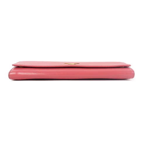 PRADA GHW Chain Shoulder Bag Calfskin Leather Pink