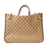 GUCCI GHW Horsebit 2 Way Shoulder Tote Bag 621144 GG Canvas Leather Brown