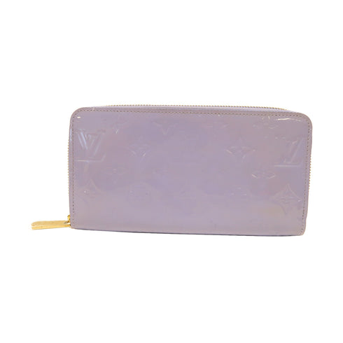 LOUIS VUITTON LV GHW Zipper Long Wallet M90141 Vernis Lilac