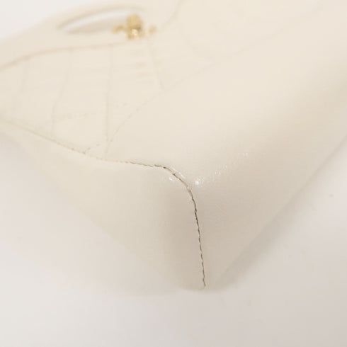 CHANEL CC GHW Chanel 31 2 Way Shoulder Bag Handbag AS4133 Lambskin Leather White