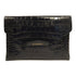 GIVENCHY GHW Clutch Bag Calfskin Leather Blue