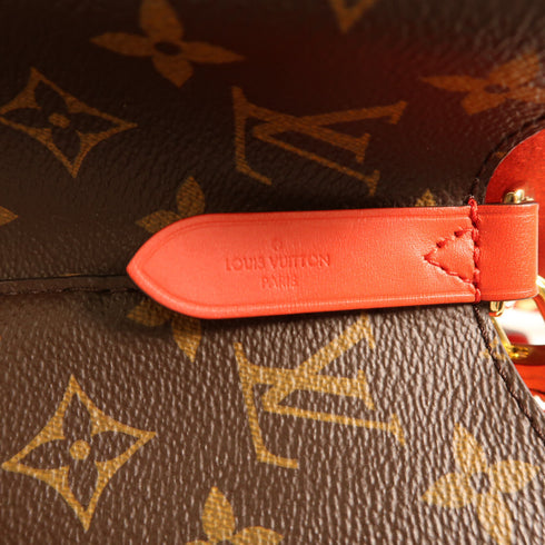 LOUIS VUITTON GHW Neo Noe MM Shoulder Handbag M44021 Monogram Coquelicot
