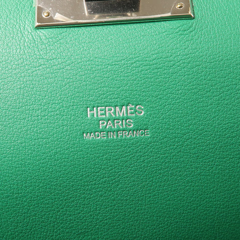 HERMES PHW Toolbox 20 2 Way Shoulder Bag Evercolor Leather Vert Anglais Bambou