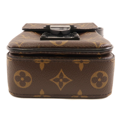 LOUIS VUITTON LV S-Lock Vertical Shoulder Bag M81522 Monogram Brown Black