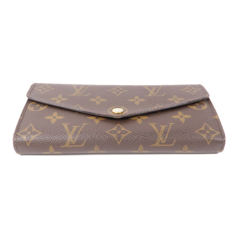 LOUIS VUITTON LV GHW Sarah Long Wallet M60531 Monogram Brown