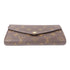 LOUIS VUITTON LV GHW Sarah Long Wallet M60531 Monogram Brown