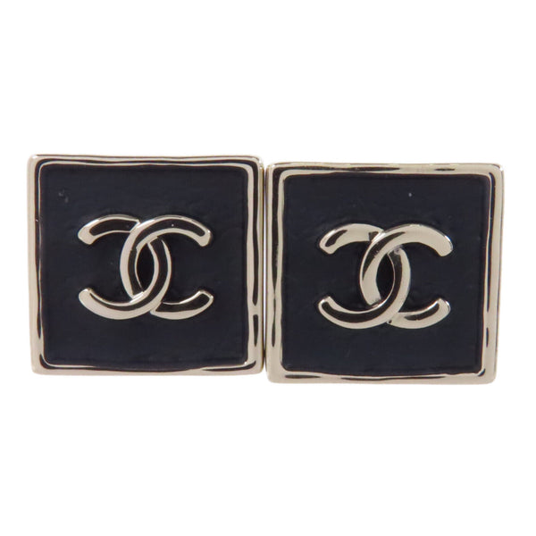 CHANEL CC Earrings Accessories Metal Gold Black v1