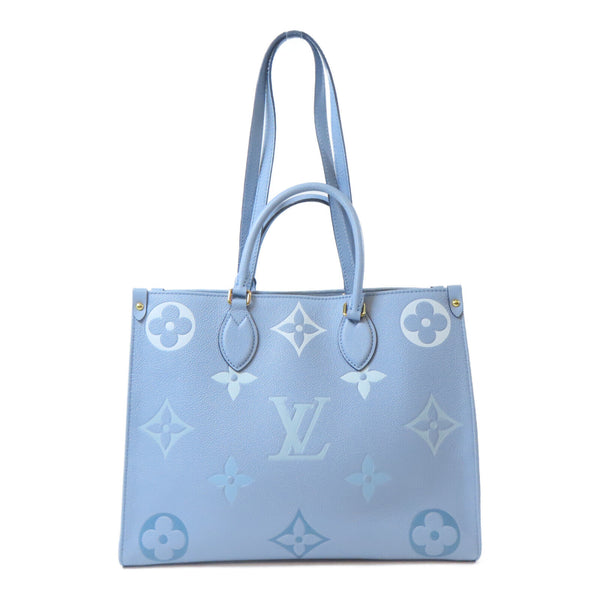 LOUIS VUITTON LV GHW OnTheGo MM 2Way Bag M45718 Monogram Empreinte Blue