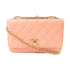 CHANEL CC GHW Chain Shoulder Bag Lambskin Leather Pink
